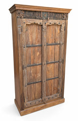 Statement Entryway Wardrobe - close-up detail of hand-carved solid wood finish and joinery, KBART SKU KBART-1083