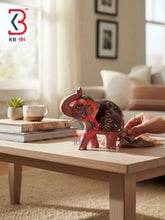 Ethnic Wooden Elephant Tabletop Decor Accent Handcrafted Indian Artisan Showpiece Home Office Shelf Console Interior Styling Heritage Gift Collection Piece