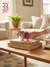 KB ART Ethnic Wooden Elephant Handicraft Luxury Interiors Handcrafted Indian Artisan - Hand Carved Indian Wooden Elephant for Pooja Room