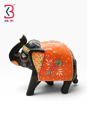 KB ART Trunk Up Wood Elephant Sculpture Good Fortune Handcrafted Indian - Trunk Up Wood Elephant Sculpture for Good Fortune