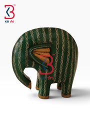KB ART Trunk Down Peaceful Wooden Elephant Idol Living Room Handcrafted - Trunk Down Peaceful Wooden Elephant Idol for Living Room
