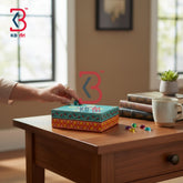 KB ART Rustic Wooden MDF Storage Chest Box Handcrafted Indian Artisan - Hand Painted Wooden Mdf Mini Box