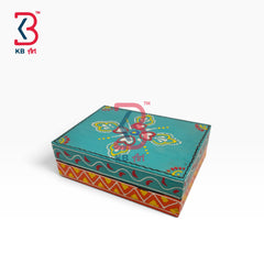 KB ART Rustic Wooden MDF Storage Chest Box Handcrafted Indian Artisan - Rustic Wooden Mdf Storage Chest Box