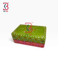 KB ART Mandala Painted Wooden MDF Storage Box Handcrafted Indian Artisan - Mandala Painted Wooden Mdf Storage Box