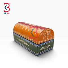 KB ART Traditional Indian Hand Painted Wood MDF Box Handcrafted Indian - Traditional Indian Hand Painted Wood Mdf