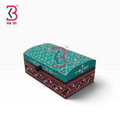 KB ART Hand Painted Wooden MDF Keepsake Box Handcrafted Indian Artisan - Hand Painted Wooden Mdf Keepsake Box