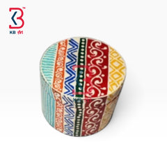 KB ART Handcrafted Wooden MDF Round Ring Box Jewelry Organizer Indian - Handcrafted Wooden Mdf Round Ring Box Jewelry Organizer