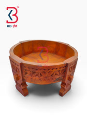 KB ART Vintage Wooden Grinder Table Chakki Home Styling Handcrafted Indian - Vintage Wooden Grinder Table Chakki for Home Styling