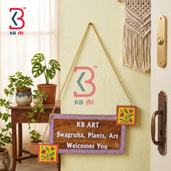 KB ART Solid Wood Vintage Textured Display Board Office Decor - Wooden Nameplate & Wall Sign (Photo 1 of 2) | SKU KB-5319-B