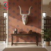 18 Inch Handcrafted Wooden Nandi Bull Head Wall Plaque Distressed White Sacred Kamdhenu Wall Sculpture | Handcrafted by KB ART, Jodhpur