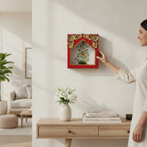 KB ART Solid Wood Floral Carved Wall Panel for Living Room - Carved Wooden Wall Panel (Photo 1 of 2) | SKU KB-5544-B