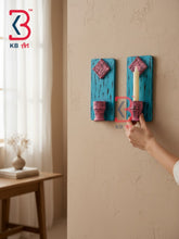KB ART Traditional Indian Wood Carved Wall Hanging Shelf Panel - Carved Wooden Wall Panel (Photo 1 of 2) | SKU KB-5549-B