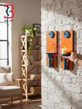 KB ART Boho Ethnic Wood Carved Panel Wall Art Piece Wall Shelf - Carved Wooden Wall Panel (Photo 1 of 2) | SKU KB-5552-B