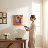 KB ART Solid Wood Decorative Wall Panel for Drawing Room - Carved Wooden Wall Panel (Photo 1 of 2) | SKU KB-5558-B