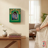KB ART Vintage Look Wooden Carved Wall Panel Sculpture - Carved Wooden Wall Panel (Photo 1 of 2) | SKU KB-5559-B