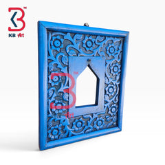 KB ART Traditional Jodhpur Wood Carved Panel Wall Accent - Carved Wooden Wall Panel (Photo 2 of 2) | SKU KB-5561-B