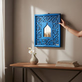KB ART Ethnic Indian Handcrafted Wood Wall Panel Decor - Carved Wooden Wall Panel (Photo 1 of 2) | SKU KB-5561-B