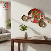 KB ART Decorative 12 inch wooden pichwai cow plate showpiece – original product photo on white background