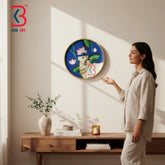 KB ART Solid wood 12 inch pichwai cow plate entryway styling – original product photo on white background