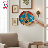 KB ART Solid wood 12 inch divine tirupati balaji pichwai wall plaque – original product photo on white background