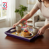 KB ART Handcrafted Wooden MDF Serving Tray With | Original Product Photo KB-5732-B