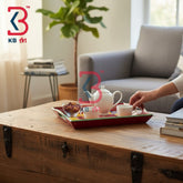 KB ART Handcrafted Wooden MDF Serving Tray With | Original Product Photo KB-5733