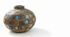 KB ART Antique Wooden Matka (Water Pot) - Style 2 – Handcrafted Rajasthani Jodhpur Home Decor