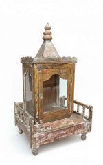 KB ART Antique Wooden Old Temple – Handcrafted Rajasthani Wall Temple / Mandir for Home Decor Styling
