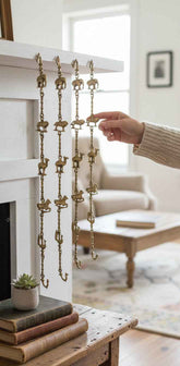 KB ART Antique Brass Vintage Chain – Handcrafted Vintage Decorative Chain for Home Decor Styling