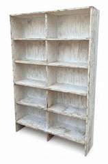 Handcrafted Box Style Antique Wardrobe in Solid Wood - Authentic India Antique Furniture, Individually Restored by Jodhpur Craftsmen