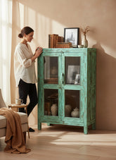 Reclaimed Timber Wardrobe - genuine handcrafted reclaimed wood india antique furniture, KBART SKU KBART-1071, front view