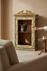 Authentic Hand-Sourced Almirah - genuine handcrafted solid wood india antique furniture, KBART SKU KBART-1016, front view
