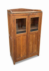 Rare Lattice Work Antique Armoire Crafted from Solid Wood - One-of-a-Kind India Antique, Hand-Joined and Hand-Finished by Local Artisans