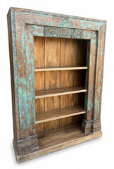 Hand-Planed Solid Wood Wardrobe - close-up detail of hand-carved solid wood finish and joinery, KBART SKU KBART-1052