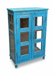 Antique Solid Stock Cabinet - close-up detail of hand-carved solid wood finish and joinery, KBART SKU KBART-1008