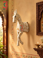 Vastu-inspired seven horses wall hanging for living room decoration by KB ART.