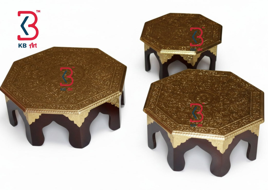 Wooden Brass Decor