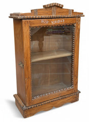 Traditional Frame Antique Armoire - close-up detail of hand-carved solid wood finish and joinery, KBART SKU KBART-1088