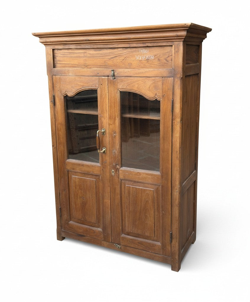 Unique Handcrafted Wardrobe - close-up detail of hand-carved solid wood finish and joinery, KBART SKU KBART-1092