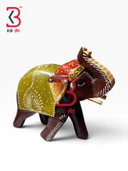 KB ART Vastu Remedy Wooden Elephant Statue Trunk Upwards Handcrafted Indian - Vastu Remedy Wooden Elephant Statue Trunk Upwards