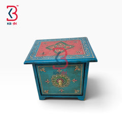 KB ART Carved Wooden MDF Mini Chest Drawer Tabletop Organizer Box - Carved Wooden Mdf Mini Chest Drawer Tabletop Organizer
