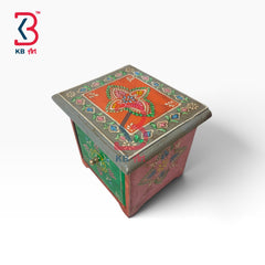 KB ART Compact Wooden MDF Tabletop Drawer Box Cosmetics Handcrafted Indian - Compact Wooden Mdf Tabletop Drawer Box for Cosmetics
