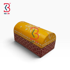 KB ART Ethnic Rajasthani Wooden MDF Box Handcrafted Indian Artisan Storage - Ethnic Rajasthani Wooden Mdf Box