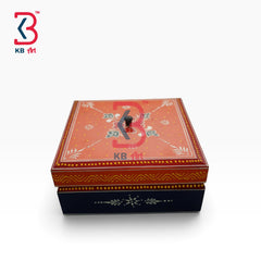 KB ART Handcrafted Solid Wood MDF Box Indian Artisan Storage Organizer - Handcrafted Solid Wood Mdf Box