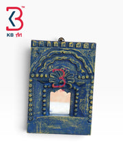 KB ART Authentic Handcrafted Wooden Temple Decor Wall Mirror - Wooden Temple Wall Mirror (Photo 2 of 2) | SKU KB-5305-B