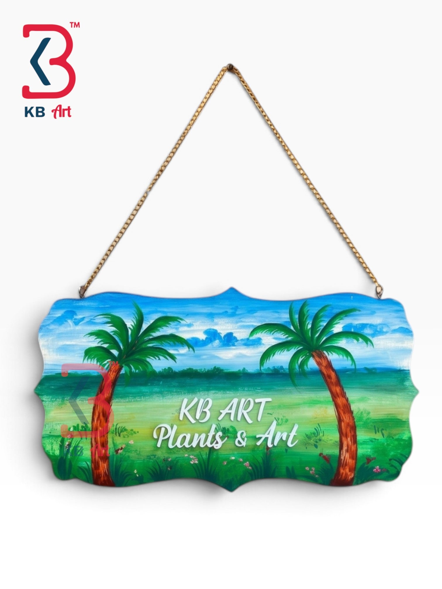 KB ART Handcrafted Decorative Wood Board for Studio Decor - Wooden Nameplate & Wall Sign (Photo 2 of 2) | SKU KB-5325-B