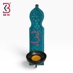 KB ART Rustic Wooden Wall Candle Holder Living Room Decor - Wooden Wall Candle Sconce (Photo 2 of 2) | SKU KB-5330