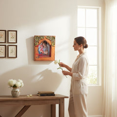 KB ART Solid Wood Decorative Wall Panel for Drawing Room - Carved Wooden Wall Panel (Photo 1 of 2) | SKU KB-5558-B