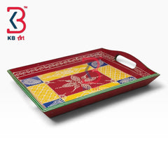 KB ART Decorative Wooden Mdf Vanity Tray Home Styling | Styled Home Decor Shot KB-5733