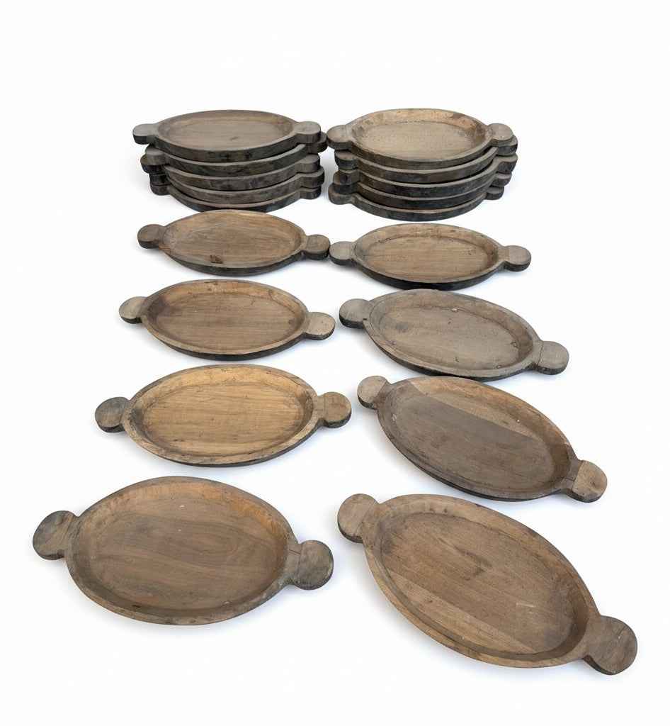 KB ART Antique Platter – Handcrafted Rajasthani Decorative Platter for Home Decor Styling | Artisan Wood Furniture